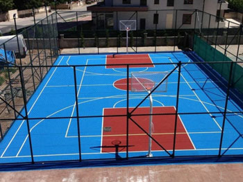 Akrilik Zemin Kaplama -Spor Sahaları